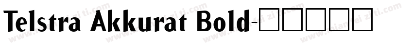 Telstra Akkurat Bold字体转换